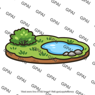 Habitat patch with water feature