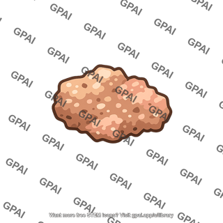 Food particle partially digested