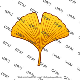 Maidenhair tree leaf autumn