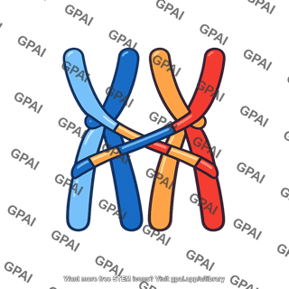Homologous chromosome pair associated