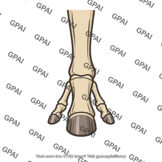 Horse toe reduced