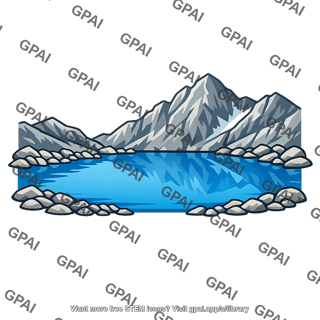 High mountain lake
