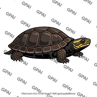 Black breasted hill turtle