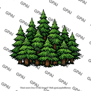 Coniferous forest cluster