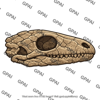 Fossil skull