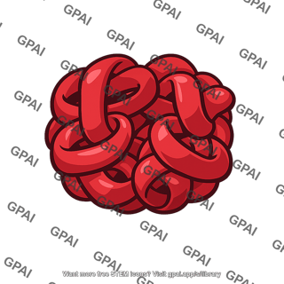 Tangled red tubes