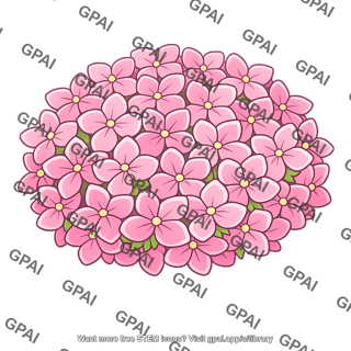 Hydrangea flower pink
