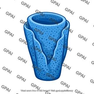 Azure vase sponge