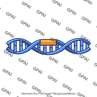 Dna helix highlighted segment
