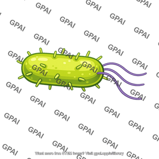 Bacterium stylized