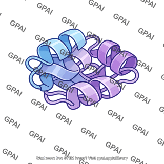 Protein ribbon structure
