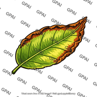 Orange tree leaf scorched