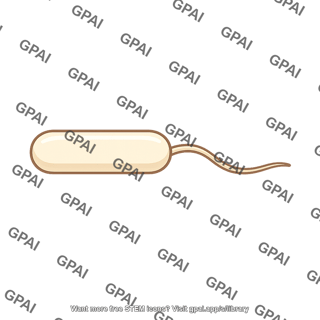 Flagellated bacterial cell