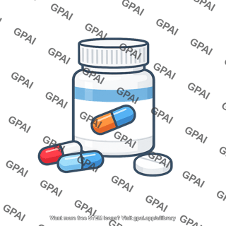 Medicine bottle with pills