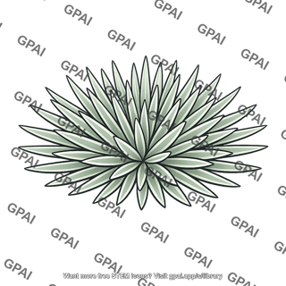 Hawaiian silversword plant
