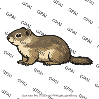Belding ground squirrel side view