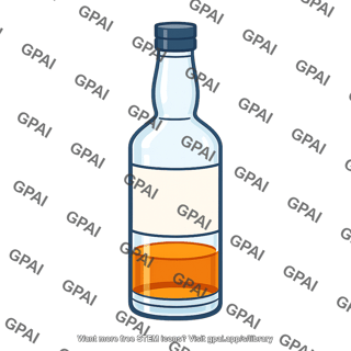 Alcoholic beverage bottle