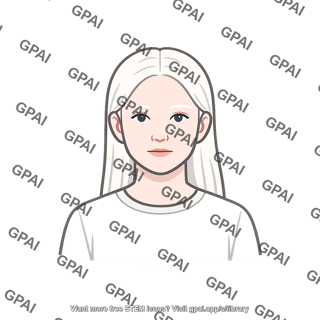 Person with white hair