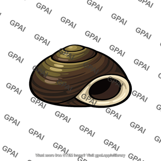 Flat periwinkle shell