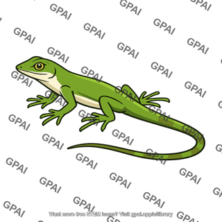Tropical tree lizard