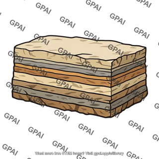 Layered rock