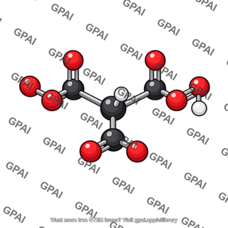 Tricarballylic acid molecule
