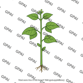 Bean plant unfertilized