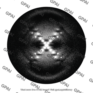 Xray diffraction photograph dna