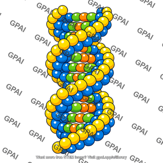 Dna double helix space filling