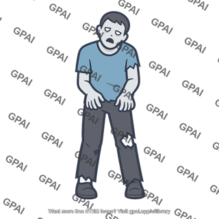 Zombie like human