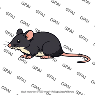 Mouse dark coat