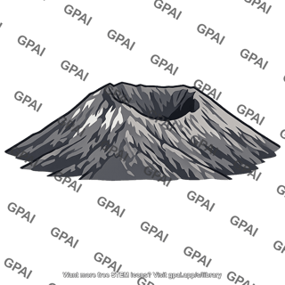 Volcano crater