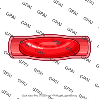 Red blood cell in capillary