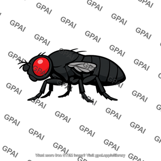 Drosophila double mutant black vestigial