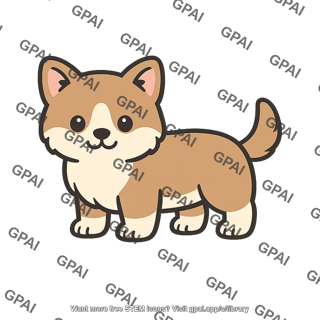 Cute dog clipart