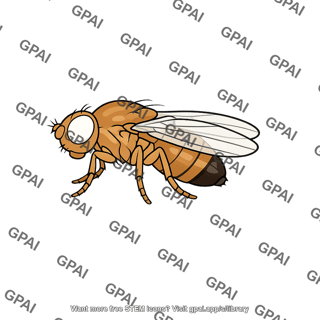 Fruit fly male white eyed mutant