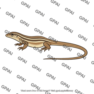 Striped whiptail lizard