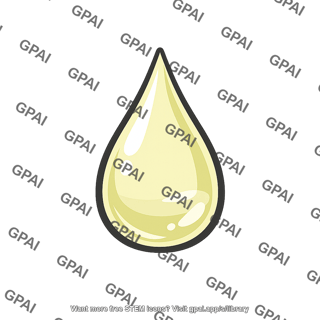 Yellow liquid droplet