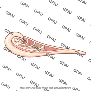Cochlea partially uncoiled