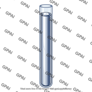 Test tube with liquid