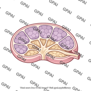 Lymph node cutaway