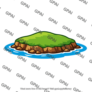 Grassy island