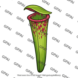 Carnivorous plant pitcher leaf