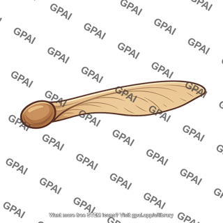 Maple fruit winged