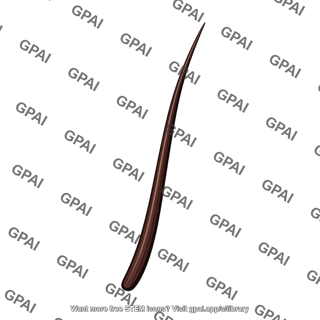 Single human hair strand