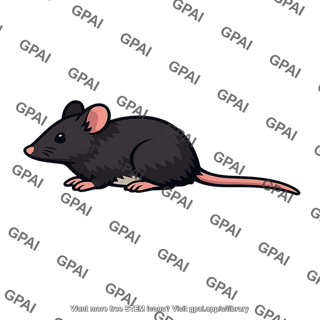Mouse coat dark