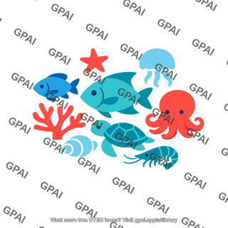 Marine life cluster