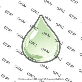 Green liquid droplet
