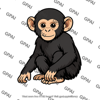 Young chimpanzee