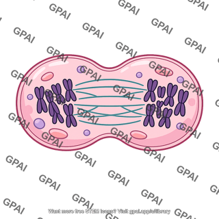 Animal cell mitosis before cytokinesis